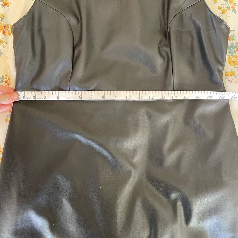 Never Fully Dressed Faux Leather Pinafore Dress, size 14 - Picture 4 of 5